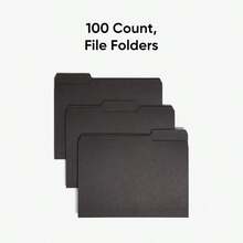 YQQ Smead Carpeta de archivo interior Negro Carta1234 - negro - Ver 3