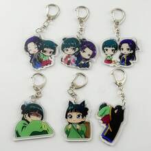 1 Acrylic Anime Character Keychain, Cute Kawaii Keychain, Keychain, Ring Bag Backpack Accessories Cosplay Costume Accessories Fan Gift, Anime Enthusiast Gift, Thanksgiving, Birthday Gift, Remove Film Before Use - 款式 6 - 查看 5