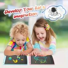13-Inch LCD Writing & Drawing Tablet - High Brightness Reusable Portable Art Toy, Ink, Ergonomic Grip And Early Education Games, Ideal Gift For 3-12 Years Old, Creative Entertainment, User-Friendly Interface, Mess-Free Design - Multicolor - View 11