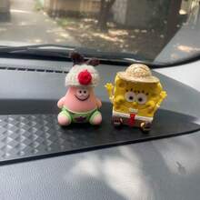 SpongeBob SquarePants Bộ 1/3 mô hình , mô hình nhân vật chi tiết cao, kích thước nhỏ (5.5-6cm), chất lượng tốt, có thể dùng làm vật trang trí bảng điều khiển ô tô, vật trang trí bàn làm việc, vật trang trí giá sách, đồ sưu tầm anime, phụ kiện nội thất ô tô  & Patrick dễ thương. - Nhiều màu - Xem 5