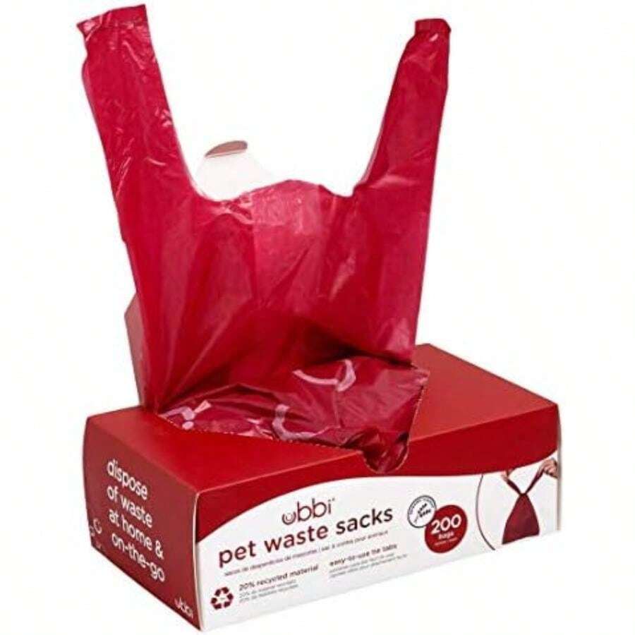 Ubbi Bolsas de basura para mascotas, bolsas de eliminación de arena para gatos perfumadas de lavanda, a prueba de fugas y fácil de atar, 400 unidades(Sacos de basura para mascotas, 200 unidades) - Unitalla - Ver 1