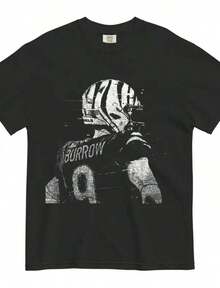 Burrow Vintage Style T-Shirt - Black - View 6