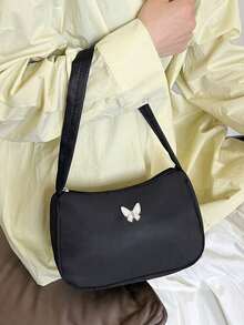 Bolso de Mujer Elegante y Ligero | Diseño de Hombro y Axila con Exquisita Mariposa Metálica | Color Negro Versátil para un Look Romántico o Sofisticado | Perfecto para Citas, Regalos y Ocasiones Especiales - Multicolor - Ver 2