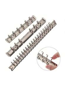 Metal Silver Loose Leaf Binder Rings, Fits A4, A5, A5 B5, A6, A7 Notebooks And Planners, Essential For Back To School, Study Supplies - Silver - View 3