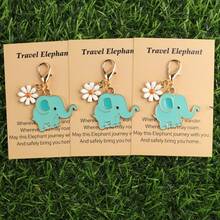 1件/3件套可爱蓝色小象钥匙扣，附赠小象卡片，可作为钥匙扣送给朋友、女友、家人，也可作为毕业礼物，可爱蓝色小象钥匙扣，包包挂饰，动物主题派对礼物，动物爱好者礼物 - 藍色 - 查看 1