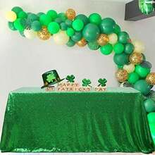 Popular Black Sequin tablecloth On ! Sequin Shimmer Tablecloth 50x80 by B-COOL(335.3 x 228.6 cm (Rectangular) Verde) - Multicolor - Ver 9