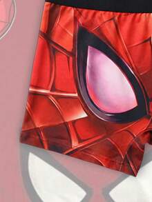 Disney 1pc Spider-Man Men's Briefs, Skin-Friendly Elastic Fitted Comfortable Boxer Briefs, All Season - Red - View 3