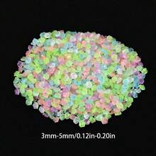 20.000 piezas Piedras que brillan en la oscuridad - Piedras de hadas y grava decorativa para acuarios, adecuadas para senderos al aire libre, manualidades DIY y mini rocas - Multicolor - Ver 7