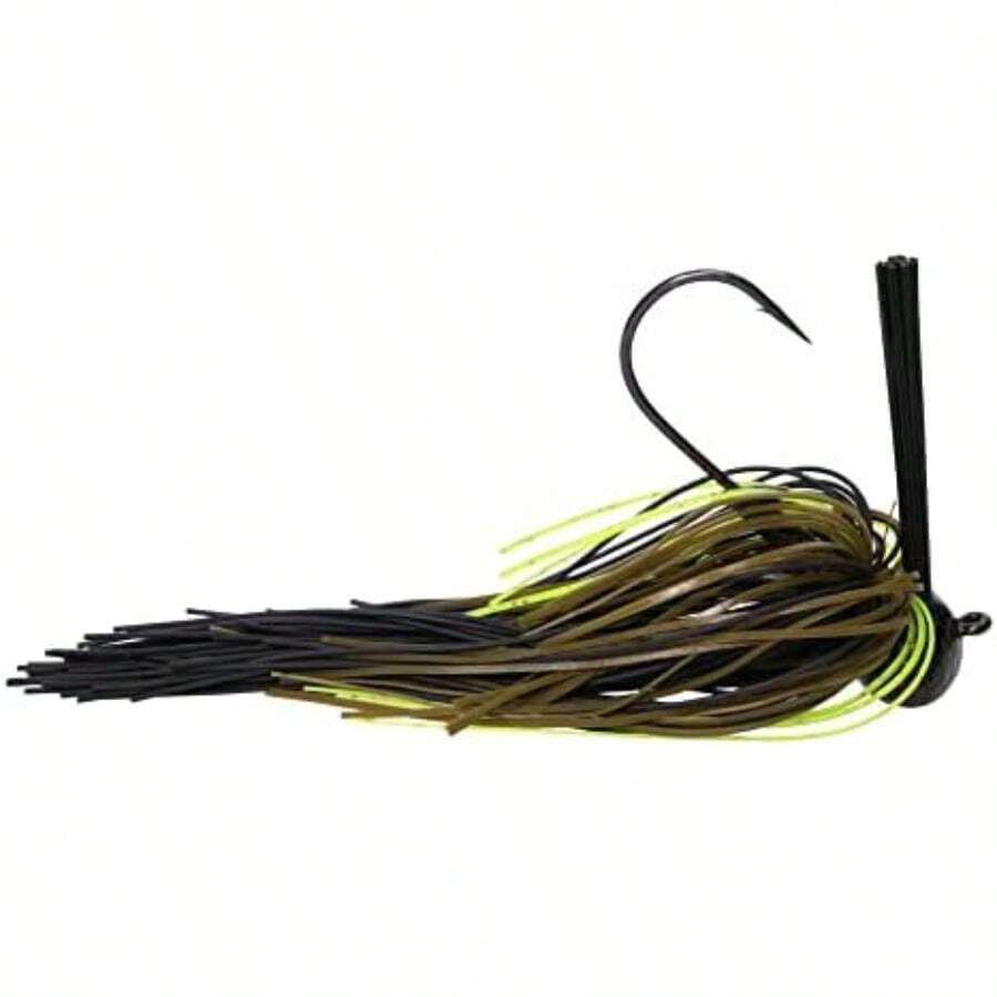 Plantilla de fregona de fútbol con zócalo de Goma Vivo, Protector de malezas y Anzuelo | Anzuelo de Pesca Duradero Resistente a Las virutas(Cangrejo de río de Texas Una talla) - Multicolor - Ver 1