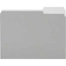 YQQ  Basics - Carpetas de archivos tamaño carta pestaña de corte de 1/3 gris paquete de 361234 - Gris - Ver 5