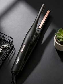 CRASTS窄刘海及发尾夹，男女通用，可调节温度美发造型工具 - 黑色 - 查看 10