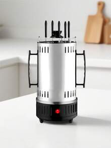 360° Rotating Electric Kebab Grill, Mini Self-Service BBQ Machine With 6 Skewers, Suitable For Grilling Meat, Fish, Home BBQ Parties
