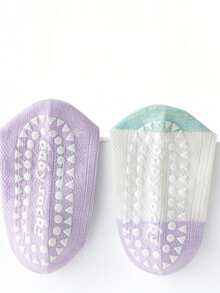 10双装女童棉质透气网眼独角兽泡泡防滑中筒袜，春夏款 - 彩色 - 查看 6