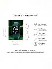 6件套优雅可爱的LED心形数字显示电子手表，专为女孩设计，适合佩戴。套装包含手链、项链、戒指和耳环，是生日/节日礼物的理想之选，也适合返校、聚会、旅行等日常场合。毕业季、情人节也是送给女孩的完美礼物。 - 彩色 - 查看 11