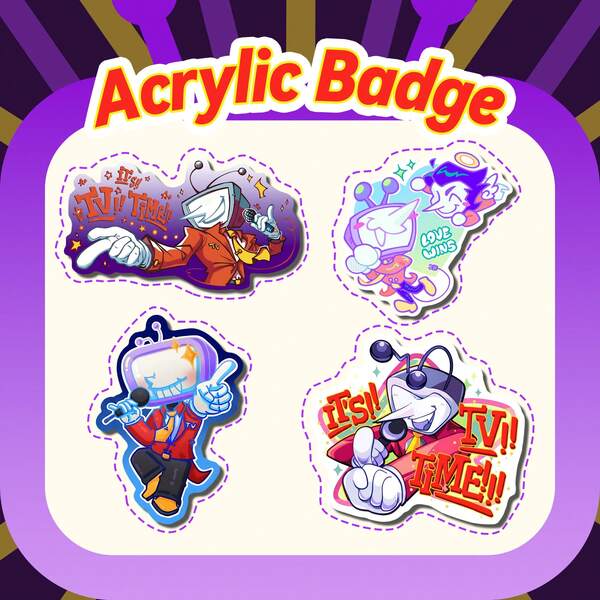 Acryl Spamton, Tenna Abzeichen, Accessoires, Kleidungsdekoration, Hutdekoration, Taschendekoration, Sammlerstücke, Geschenke für Freunde