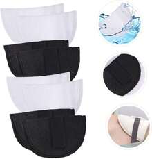 Anneome 4 Pares Hombreras Antideslizantes De Esponja Para Mujeres Almohadillas Adhesivas Transpirables Para Realzar Hombros En Camisas Trajes Y Suéteres - 1 - Ver 3