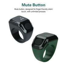 Electronic Prayer Rings Ring Finger Counter With OLED Display Silent Touch Type-C Rechargeable Mini Tally Counter Faith Companion - Green - View 2