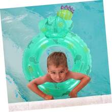 Anillo De Natacin De Cactus Juguetes Inflables Anillo De La Natacin Swimming Tube Ring Divertidos Flotadores De Playa Aid Float Rings De Polivinilo Piscina Fruta Beb - Verde + 55CM - Ver 10