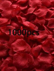 2000pcs Artificial Red Rose Petals,Romantic Handmade Flowers,Suitable For Wedding Party Room Layout Home Decoration,Birthday Decoration,Table Centerpieces,Bedroom Decoration,Room Decoration,Bathroom Decoration,Valentine's Day Gift,Graduation Decoration, Valentine's Day Decoration