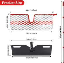 Microfiber Dust Mop Set For Floor Cleaning, Flat Mop For Wet &Amp; Dry To Clean Washable Flip Mops Pad For Ocedar Hardwood Floor 'N More 3-Action Mop, Adjustable 58" Mops Handle &Amp; 2 Reusable Refill &Amp; Base - 紅灰色 Promist Max 拖把 - 查看 2