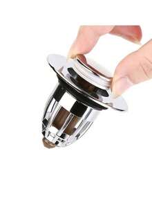 1.06" - 1.65" Bathroom Sink Drain Stopper - Pop-Up Drain With Hair Catcher - Multicolor - View 5