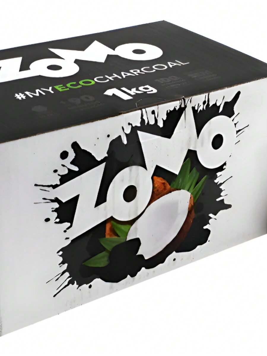 Carvão de fibra de coco  Zomo Hexagonal 1 Kg e 500g - 1 kg - Visão 1