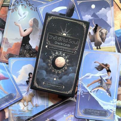 The Wild Soul Oracle Tarot Card Game, Boxed Portable Party Card Game, Multi-Player Festival Gathering Party Card Game Activities