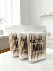 一盒500支双头卫生高品质清洁棉签，带木棒 - 含透明收纳盒，可用于日常清洁、艺术手工、化妆棉清洁，也适用于宠物 - 多用途 - 彩色 - 查看 9