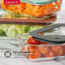 - 3 Contenedoreséticos de Vidrio Grueso Con Tapa - 3 Diferentes Colores - 3 contenedores c/tapa de colores - Ver 9