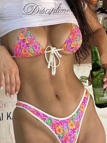 PEPPERMOLLY Women's Swimwear, Printed Bikini Set, Beachwear, Suitable For Summer, Beach Vacation - Multicolor - View 7