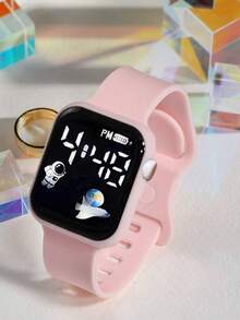 4/1pc Girl's Cute & Fashionable LED Digital Display Electronic Watch, Paired With Butterfly Bracelet, Suitable For Daily Wear, Ideal Gift For Girlfriend, Birthday, Graduation, Valentine's Day - Multicolor - View 11