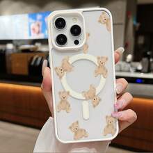 Funda Magnética para Teléfono Compatible con iPhone 17 Air/16/15/14/13/12/11 Pro, Pro Max, Plus, X/XS/XS Max, Compatible con Samsung Galaxy S22/S23FE/S24FE Plus, Ultra, Marco de TPU + Marco de Lente Independiente, Anillo Magnético Incorporado Adsorción Instantánea MagSafe, Serie de Colores Macaron, Combinaciones de Múltiples Colores - Negro - Ver 5