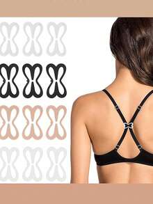 1pc Bra Anti-Slip Clasps, Dragonfly-Shaped Back Cross Bra Clasps, Shoulder-Sliding Plastic Anti-Drop Invisible Bra Buttons With Detachable Fasteners, Bra Strap Holders For Racerback Style, Anti-Slip Invisible Strap Clips