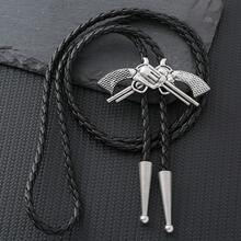 Style cowboy occidental Bolo Tie, Divers accessoires de cowboy animaux, Bolo Tie guitare country, Accessoires chaîne de pull, Pendentif en cordon  polyvalent pour fête décontractée, mariage, garçons d'honneur, meilleur choix de cadeau - Multicolore - Voir 2