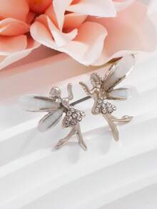 1 Pair Cute Elf Unique Design Versatile Cartoon Earrings For Women - Silver - View 4