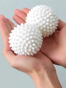 1/4/6个装洗衣球（白色） - 防污、去渍、去毛絮，专为特定面料设计，无需电源，衣物柔顺剂，洗涤烘干一体，减少褶皱和静电，防止衣物缠绕，避免家居用品与衣物“冲突”，洗衣球 - 彩色 - 查看 6