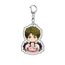 BOOMCOMIC 1个/4个可爱排球队员亚克力钥匙扣 - 日向翔阳、影山飞雄、月岛萤、泽村大地、菅原孝支，可爱挂件，男女通用，适用于背包、钥匙、汽车装饰、粉丝礼物、Y2K时尚、轻巧、色彩鲜艳、双面印刷、高清材质、创意配饰、日常使用、派对装饰、收藏 - 彩色 - 查看 24