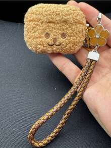 卡通泰迪熊毛绒保护壳带钥匙扣，可爱蓬松保护套，兼容 1/2/3/4/Pro/Pro2/Pro3，防震、保护、防尘、时尚 - 彩色 - 查看 39