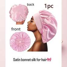 Women's Double-Layer Anti-Pollution Sleep Cap: Solid Color, Smooth Elastic Satin Tie-Up Design. Casual & Comfortable, Soft Sleep Hair Care Cap, Secure Design To Prevent Slipping. Hair Sleep Cap Sleep Bonnet - Multicolor - View 6