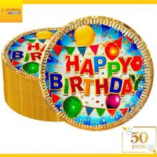 Disposable Kitchenware - Happy Birthday Banners and Balloons - View 2