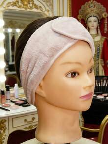 1/2/3 Piezas Banda para el cabello con gancho y bucle, diadema, diadema para lavarse la cara - Rosa - Ver 6