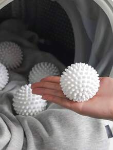 2/4/6个装可重复使用烘干球，衣物柔顺剂，有助于软化衣物，减少褶皱和静电。