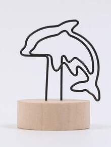 1 pièce Nouveau marque-page créatif de style japonais, support en bois porte-carte de visite rétro, pince à message, accessoire de décoration d'intérieur, pince photo, cadeau idéal pour la Saint-Valentin, le Nouvel An, le petit ami, les parents et la rentrée scolaire - Multicolore - Voir 15