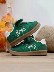1 Pair Girls' Sports Shoes, Summer New Kids Shoes, Fashion Sneakers, Casual & Versatile - Green - View 6
