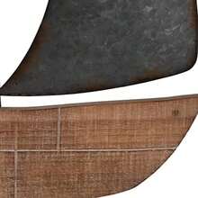 Sagebrook Home Metal, decoración de pared de barco de 19 pulgadas de alto, café, velero, hierro, contemporáneo, 15 pulgadas de largo x 1 pulgadas de ancho x 19 pulgadas de alto, dos tonos(default) - Multicolor - Ver 10