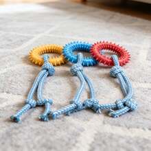 Durable Dog Chew Toy, Suitable For Chewing Dogs, Anxiety Relief Rope Toy | Interactive Training Toy For Large, Medium And Small Dogs, Durable Pet Tug Of War Toy, Single Pack Pet Dog Pulling Toy, Interactive Chew Toy For Small And Medium Dogs - Multicolor - View 4