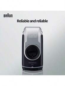 Braun M90 Electric Shaver With Metal Body: Sharp Blades For A Fast, Smooth Shave; Classic Retro Design Combines Style And Practicality; Long Battery Life; Convenient And Worry-Free Shaving At Home Or On The Go. - Black - View 1