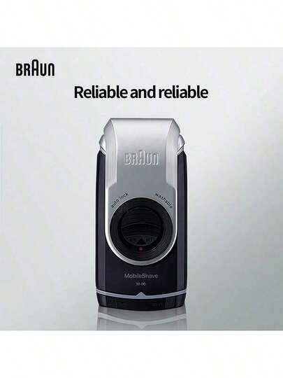 Braun M90 Electric Shaver With Metal Body: Sharp Blades For A Fast, Smooth Shave; Classic Retro Design Combines Style And Practicality; Long Battery Life; Convenient And Worry-Free Shaving At Home Or On The Go.