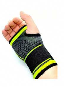 Muñequera Ajustable Para Gym Lesiones Compresión Soporte Muñequera Ajustable Para Gym Lesiones compresión Soporte - Negro - Ver 2