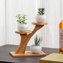 1pc Multi-Tier Succulent Plant Stand, Desktop Organizer Rack For Living Room, Office, Balcony, Thickened - Multicolor - View 2